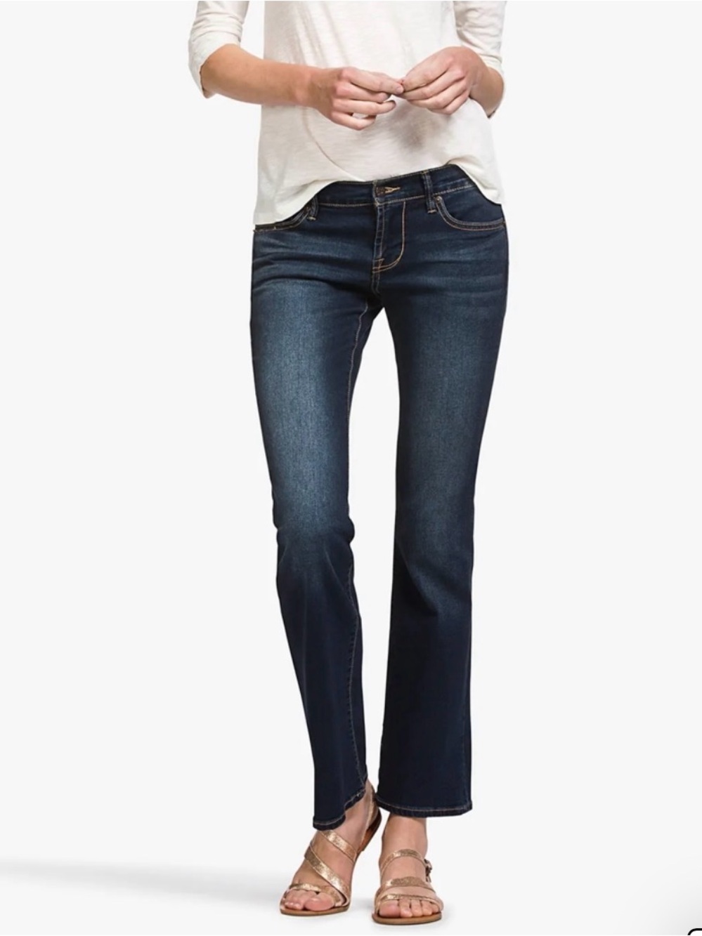 Lucky Brand Sweet N Low Dark Blue Flare Bootcut Jeans